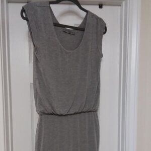 Prana Cap Sleeved Romper Dress Gray XS